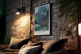 Paul Sinus Kunstdruck 40x60cm Bergsee Alpen Stille Wasser Spiegelung Natur Gletscher Above Still Waters