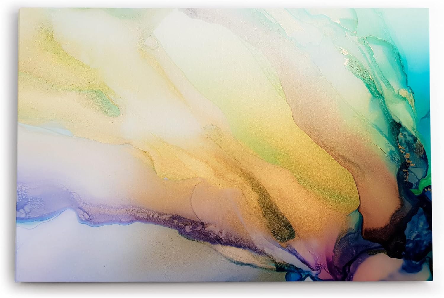 Paul Sinus Wandbild 120x80cm Fließende Farben Abstrakt Kunstvoll Dekorativ