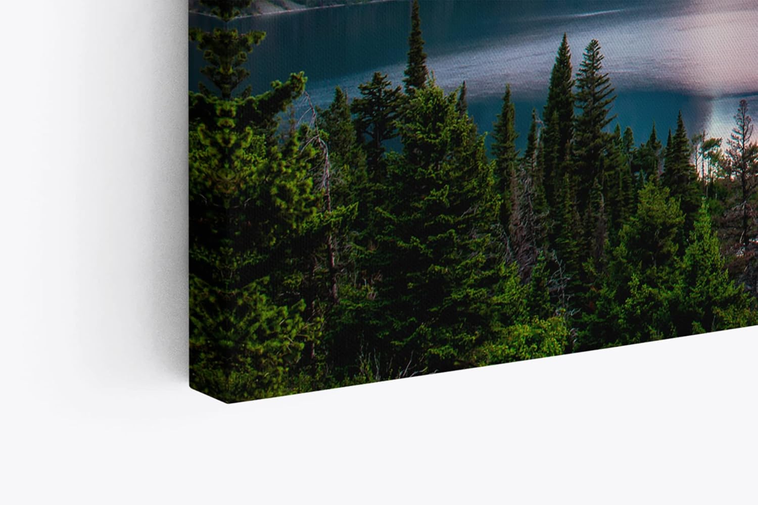Paul Sinus Wandbild 120x80cm Alpen Alpensee Abends Sonnenuntergang Natur Berge