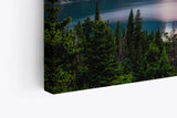 Paul Sinus Wandbild 120x80cm Alpen Alpensee Abends Sonnenuntergang Natur Berge
