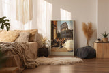 Paul Sinus Wandbild in 40x60cm Rom Italien Straßencafé am Kolosseum mediterrane Atmosphäre zeitlose Kunst für stilvolles Wohnen auf Leinwand