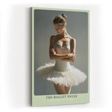 Paul Sinus Wandbild in 40x60cm The Ballet Pause – anmutiges Ballettmotiv in realistischer Malweise für elegante Raumgestaltung