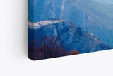 Paul Sinus Wandbild 120x80cm Berge Wolken Himmel Abendröte Blau Kunstvoll
