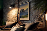 Paul Sinus Kunstdruck 40x60cm Huangshan – Nebliges Bergpanorama aus Chinas Osten bei Sonnenuntergang