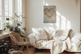 Paul Sinus 60x90cm Wandbild Herz der Stille – Ausdrucksvolle Wandgestaltung mit sanfter Blume