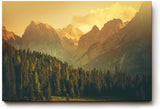 Sinus Art Wandbild 120x80cm Stimmungsvolle Abendstimmung in den Alpen – warm, beruhigend und majestätisch