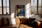 Paul Sinus Wandbild in 40x60cm Gilded Guardian Detailreiches Vogelportrait mit goldenen Akzenten