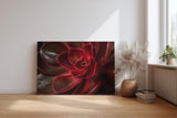 Sinus Art Wandbild 120x80cm Modernes Pflanzendetail mit ausdrucksstarken Formen und leuchtender Linienführung