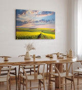 Paul Sinus Wandbild 120x80cm Landschaft Felder Himmel Natur Gelb Horizont