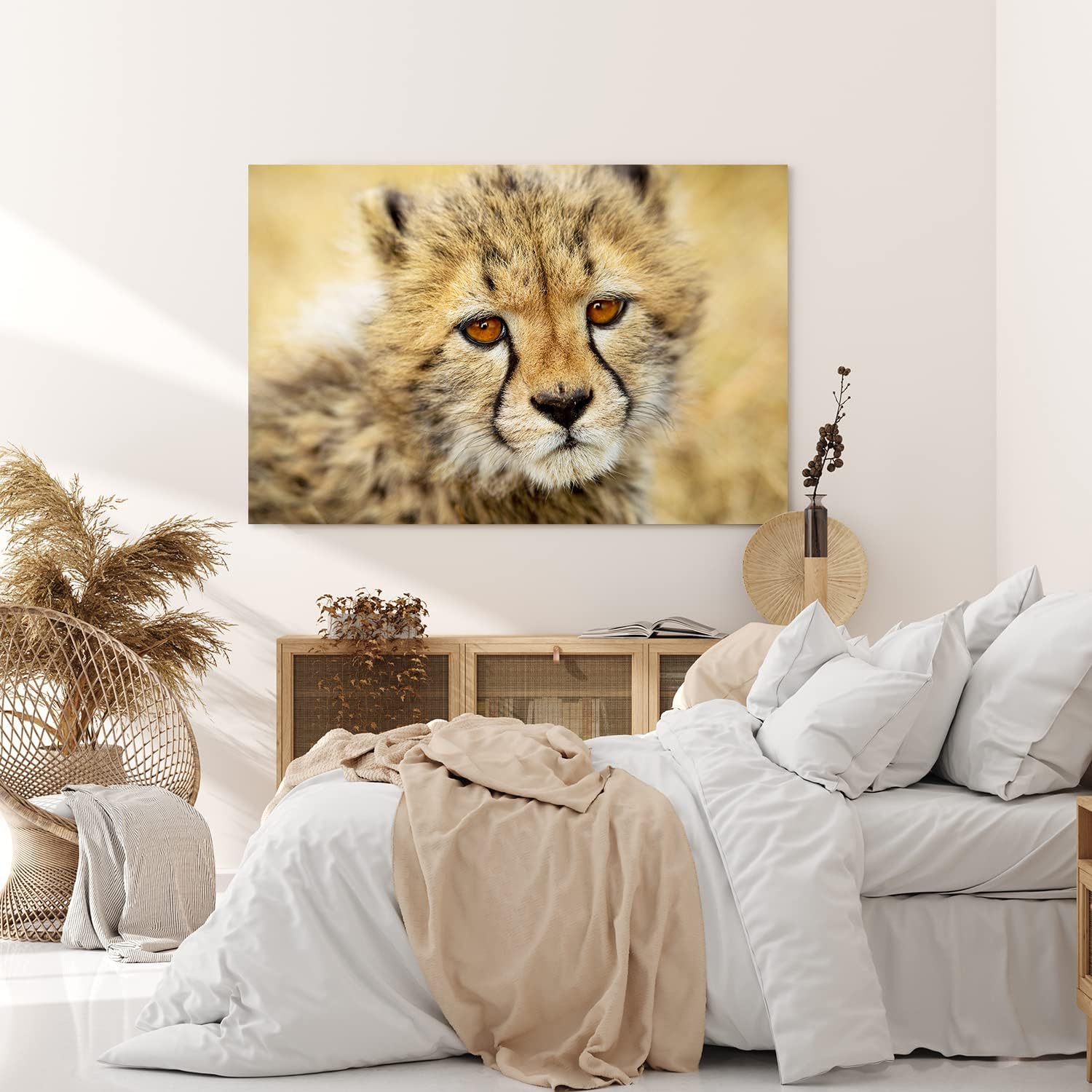 Paul Sinus Wandbild 120x80cm Kleiner Gepard Babygepard Katze Babykatze Tierfotografie