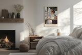 Paul Sinus Leinwandbild 60x90cm Leinwandbild Nostalgic Journey Retro Vintage Eleganz Romantik Bahnreise Nostalgie Stilvolle Frau Impressionismus Zeitreise