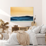 Paul Sinus Wandbild 120x80cm Berge Gebirge Bergkette Natur Nebel Horizont