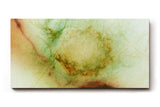 Sinus Art Wandbild 120x80cm Farbwolken in Naturtönen mit sanftem Zentrum und umgebenden Flächen