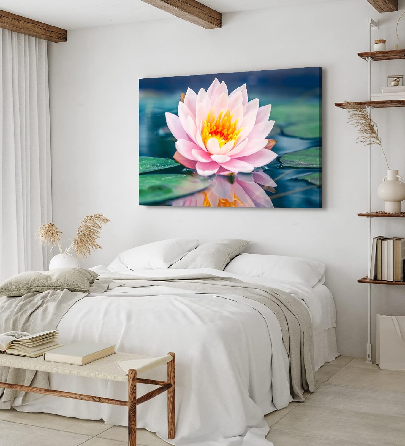 Paul Sinus Wandbild 120x80cm Lotosblume Blume Blüte Kunstvoll Lotos Wasserblume