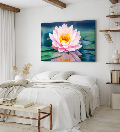 Paul Sinus Wandbild 120x80cm Lotosblume Blume Blüte Kunstvoll Lotos Wasserblume