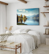 Paul Sinus Wandbild 120x80cm Schweiz Alpen See Berge Natur Sonnenschein Bergsee