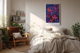 Paul Sinus Wandbild in 40x60cm Neon Bloom – leuchtende Pflanzenblätter in intensiven Neonfarben für moderne Raumgestaltung