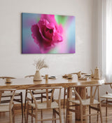 Paul Sinus Wandbild 120x80cm Rose Rosenblüte Rot Blume Blüte Kunstvoll Nahaufnahme