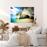 Paul Sinus Wandbild 120x80cm Kia Ora Neuseeland Meer Sommer Felsen Wolken