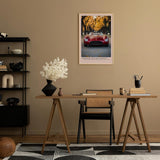 Paul Sinus Leinwandbild 60x90cm Vintage Racing Spirit Klassischer Rennwagen Herbstliche Eleganz Zeitlose Automobilkunst