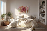 Sinus Art Wandbild 120x80cm Ästhetisches Rosenmotiv mit romantischer Ausstrahlung und Tiefe