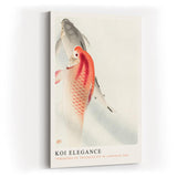 Paul Sinus Kunstdruck 40x60cm Koi Elegance japanische Tuschmalerei mit Koi-Fischen in zarter Harmonie