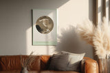 Paul Sinus Wandbild in 40x60cm The Quiet Vortex – Abstraktes Rundmotiv in sanften Sepiaund Brauntönen