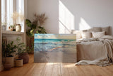 Sinus Art Wandbild 120x80cm Friedliche Wellenbewegung mit sanftem Lichtspiel für eine beruhigende Wirkung im Raum