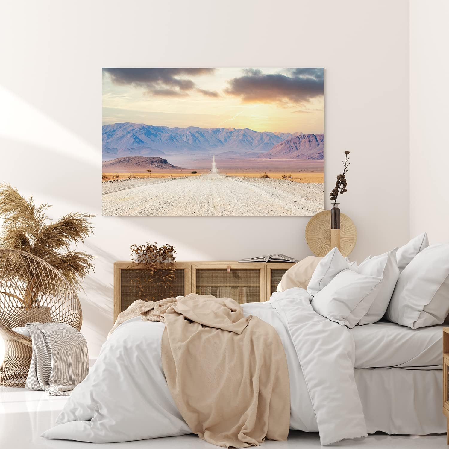 Paul Sinus Wandbild 120x80cm Namibia Afrika Wüstenlandschaft Straße Berge