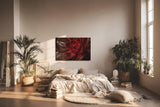 Sinus Art Wandbild 120x80cm Tiefe Rottöne mit natürlichem Glanz und faszinierender Formgebung der Blätter