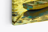 Paul Sinus Wandbild 120x80cm Italien Sonnenuntergang Mittelmeer Fischerboote Abendröte