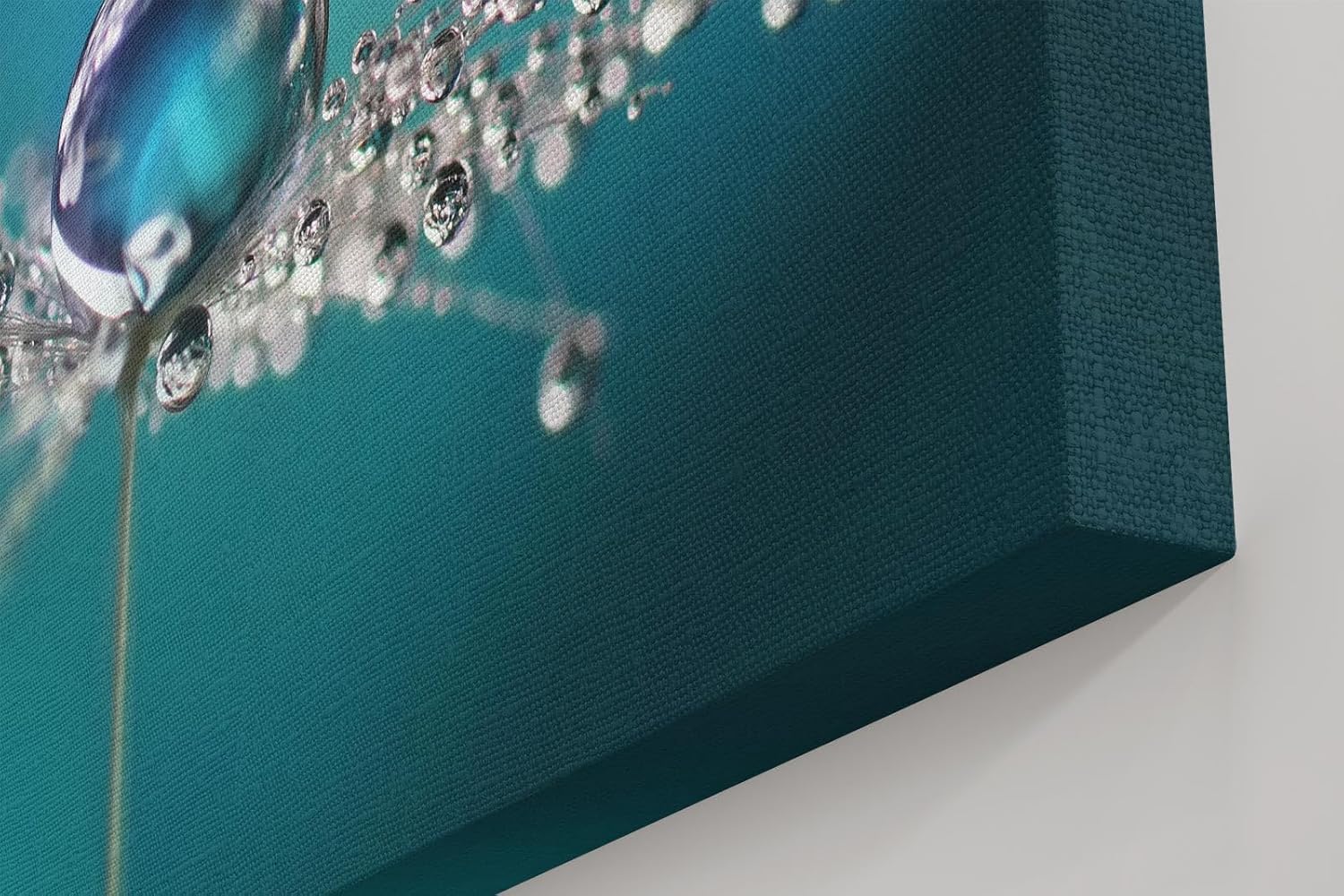 Sinus Art Wandbild 120x80cm Zauberhaftes Motiv mit spiegelnden Tropfen und weichen Farben für moderne Ästhetik