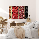 Paul Sinus Wandbild 120x80cm Bohnen Küche Essen Makrofotografie Dekorativ Fotokunst