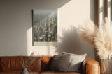 Paul Sinus Wandbild in 40x60cm urbane Megacity – detailreiches Stadtmotiv mit dichter Hochhausarchitektur