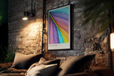 Paul Sinus Kunstdruck 40x60cm Farben Design Abstrakt Muster Geometrie Farbfächer Colorflow