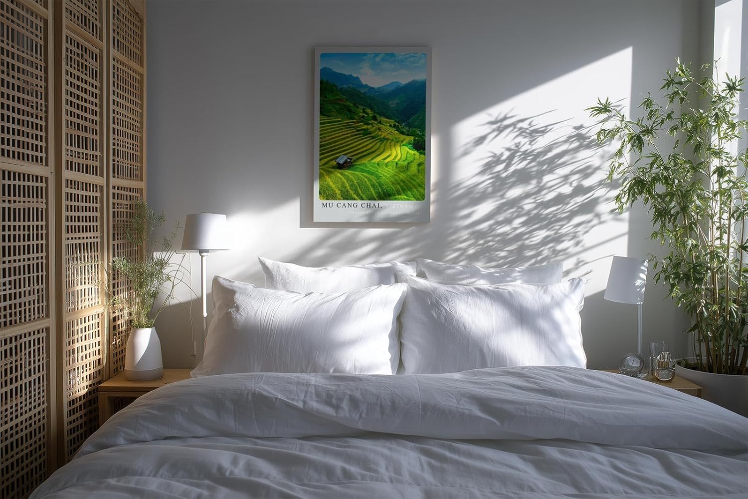 Paul Sinus Kunstdruck 40x60cm Mu Cang Chai – vietnamesische Reisterrassen im satten Grün