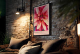 Paul Sinus Kunstdruck 40x60cm Blooming Fire mit feuriger Blüte in intensiven Rottönen