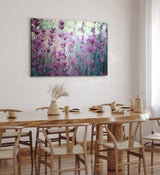 Paul Sinus Wandbild 120x80cm Lavendel Lavendelfeld Wildblumen Blumen Blüten Violett