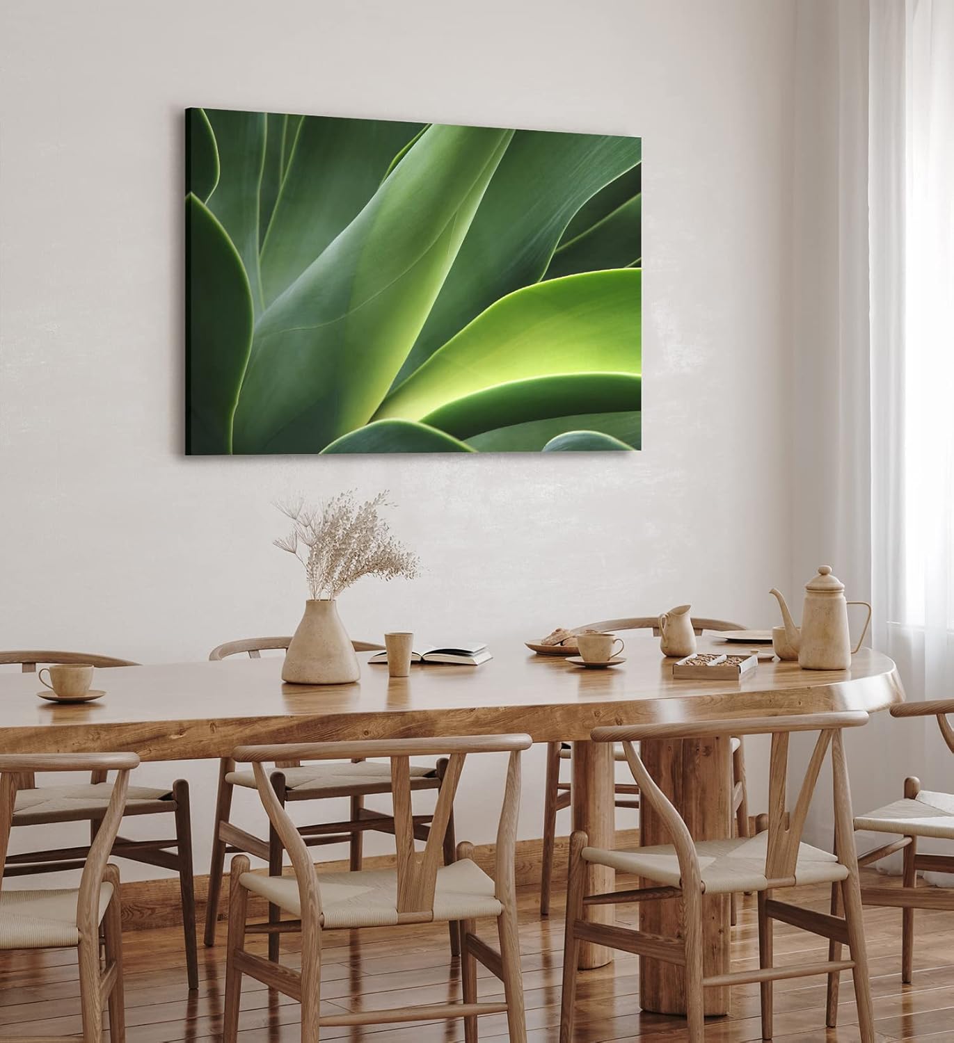 Paul Sinus Wandbild 120x80cm Pflanze Grün Nahaufnahme Fotokunst Natur Dekorativ