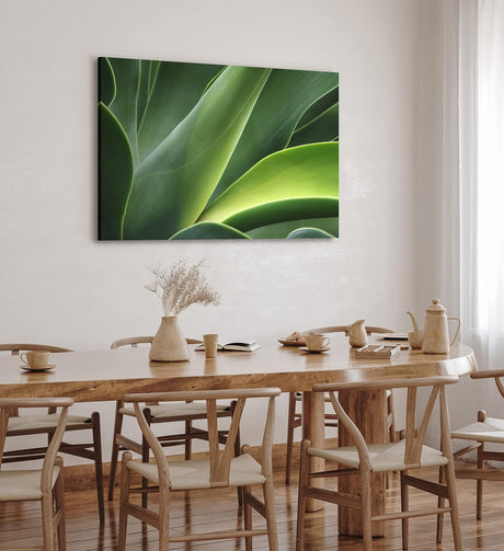 Paul Sinus Wandbild 120x80cm Pflanze Grün Nahaufnahme Fotokunst Natur Dekorativ