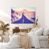 Paul Sinus Wandbild 120x80cm Straße Arizona USA Steppe Berge Sonnenschein