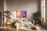 Sinus Art Wandbild 120x80cm Stimmungsvolles Lavendel-Motiv mit leuchtenden Farben auf harmonischem Hintergrund