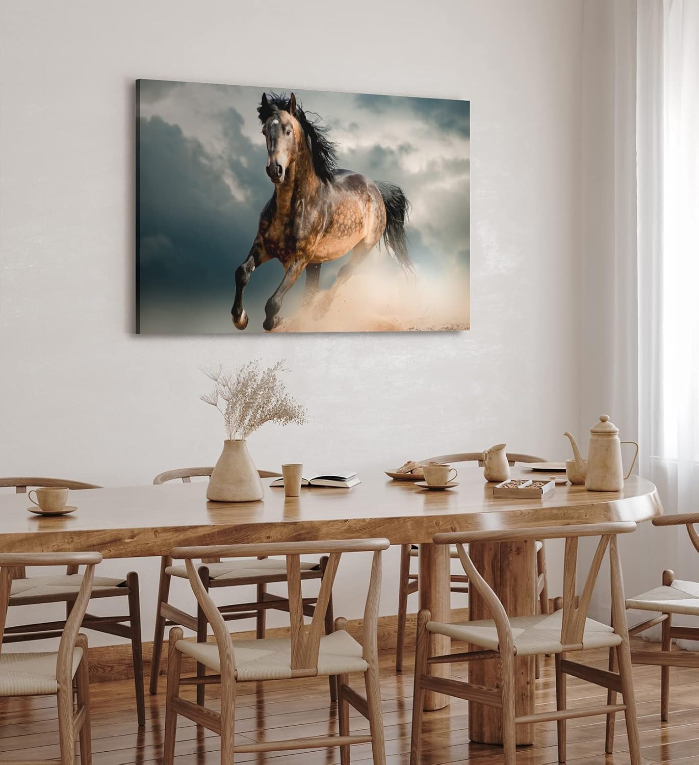 Paul Sinus Wandbild 120x80cm Pferd Wildpferd Mustang Tierfotografie Wildnis