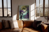 Paul Sinus Wandbild in 40x60cm The Ascending Tree – Künstlerische Darstellung eines aufstrebenden Baumes in leuchtenden Farbverläufen