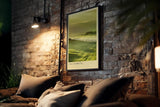 Paul Sinus Kunstdruck 40x60cm Val d'Orcia Italien toskanische Landschaft mit Zypressenallee bei Sonnenaufgang