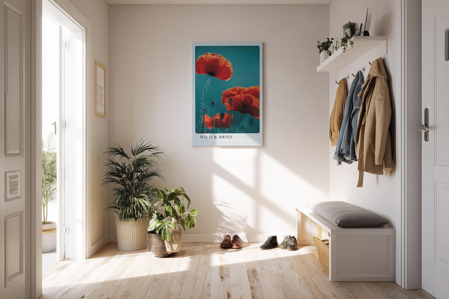 Paul Sinus Kunstdruck 40x60cm Mohnblumenfeld Natur Makro Leuchtkraft Blüte Poesie Wild and Brief