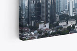 Paul Sinus Wandbild 120x80cm Großstadt Metropole Hochhäuser Büro Wolkenkratzer Business