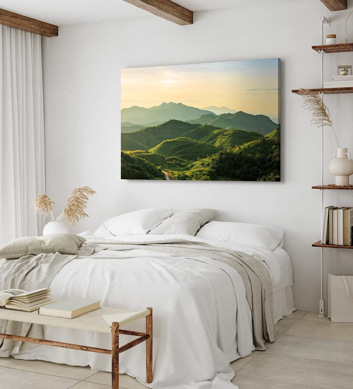 Wandbild 120x80cm Thailand Thong Pha Phum Gebirge Berge Berglandschaft