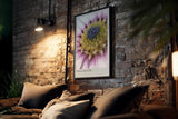 Paul Sinus Kunstdruck 40x60cm Inner Bloom – Blüte im Fokus mit kraftvoller Farbstruktur und Tiefe