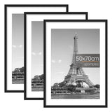 upsimples 3 Pack Bilderrahmen A4 Holz, Picture Frame Holz für Fotos, Bilder, Poster
